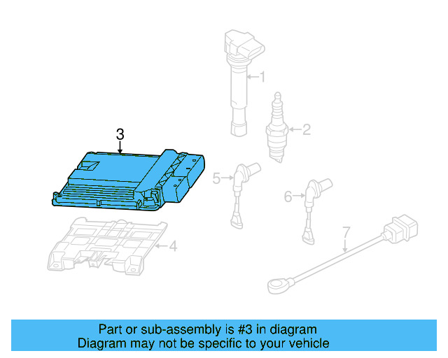 Engine Control Module (ECM) 5K0-907-115-M - View 5
