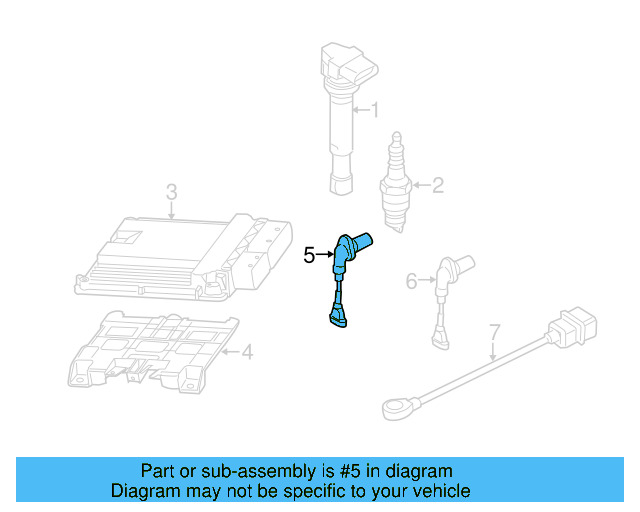 Engine Camshaft Position Sensor 06C-905-163-B - View 13