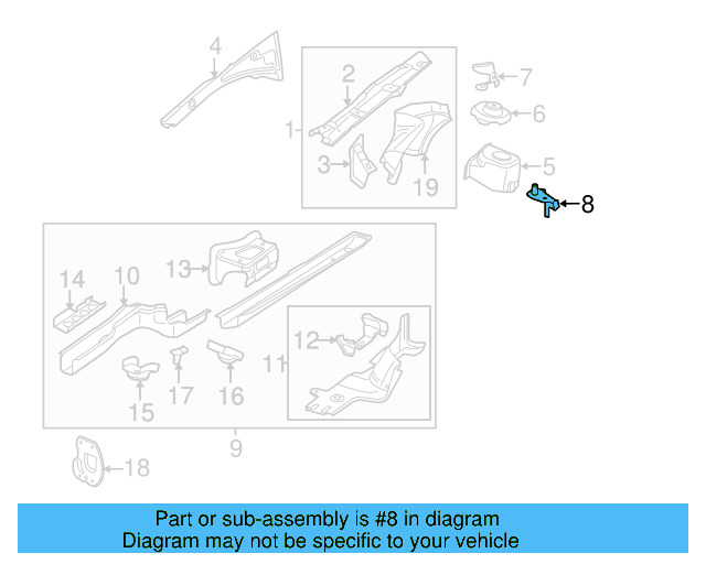 Lower Mount 3C0-971-360 - View 2