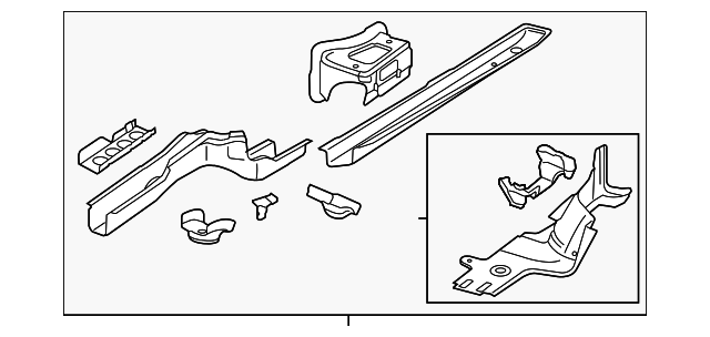 Lower Rail Assembly 3C0-803-092 - View 3