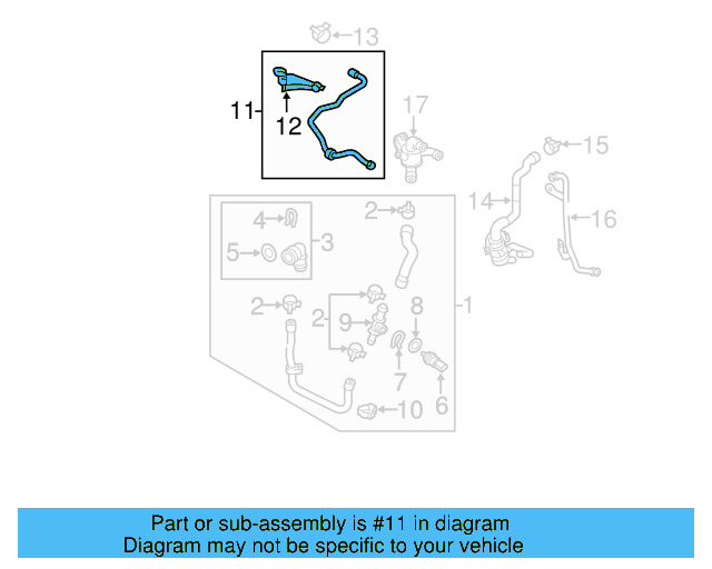 Reservoir Hose 1K0-122-109-CB - View 27