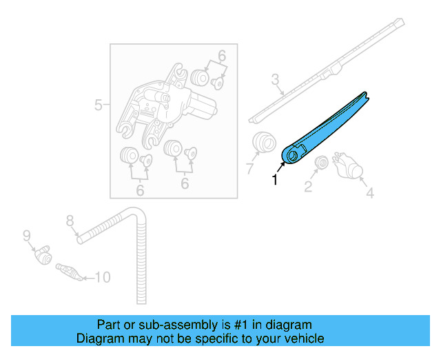 Wiper Arm 3CN-955-707-03C - View 4