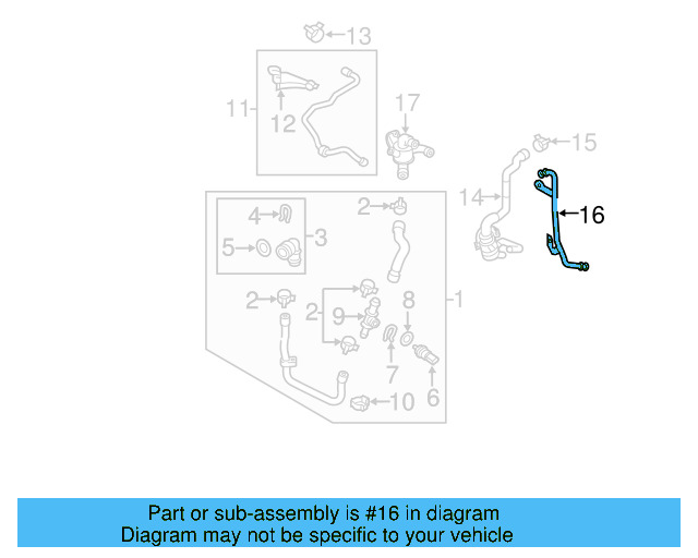 Engine Coolant Pipe 5N0-121-070-M - View 8