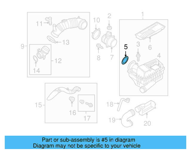 Adapter Seal 3C0-129-646 - View 8