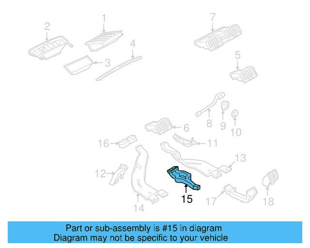 Center Duct 5M0-819-633 - View 14