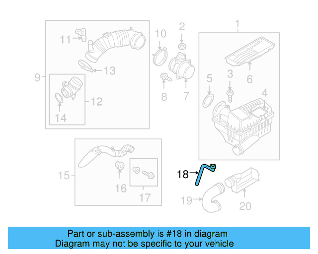 Drain Tube 1K0-129-637-D - View 54