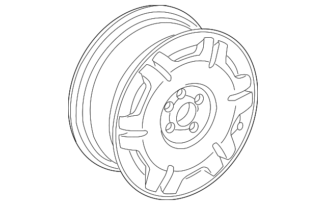 Wheel, Alloy 3B0-601-025-K-Z31