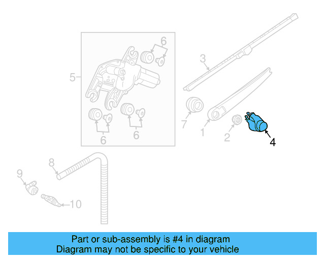 Wiper Arm Cap 5K6-955-435 - View 3