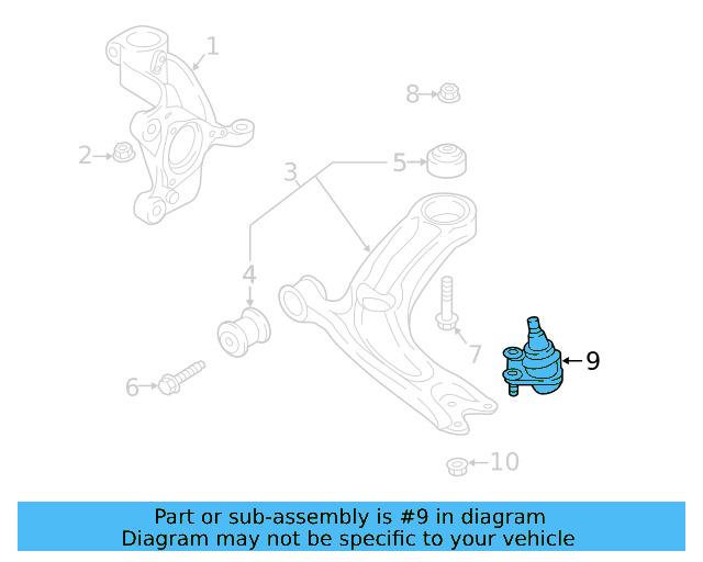 Ball Joint 5Q0-407-366-E - View 9