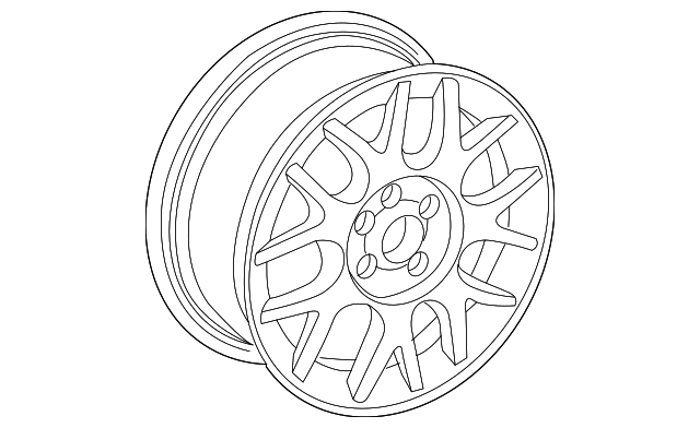 Wheel, Alloy 3B7-601-025-G-1Z2 - View 2