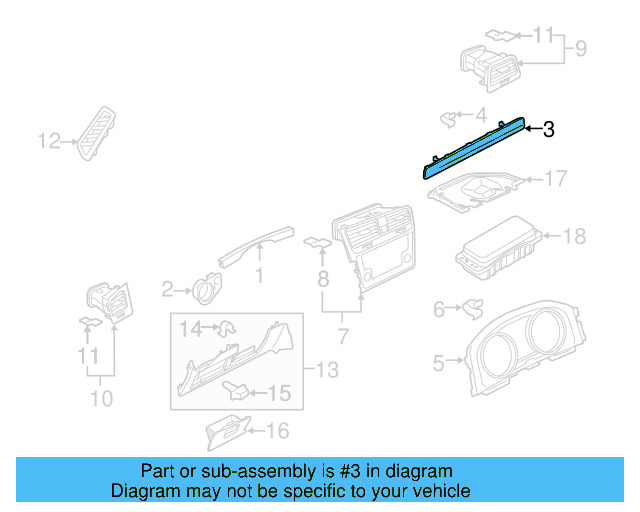 Side Cover Clip 1K0-867-388-A - View 200
