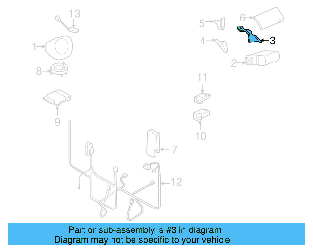 Passenger Air Bag Side Bracket 1C1-880-230-F - View 4