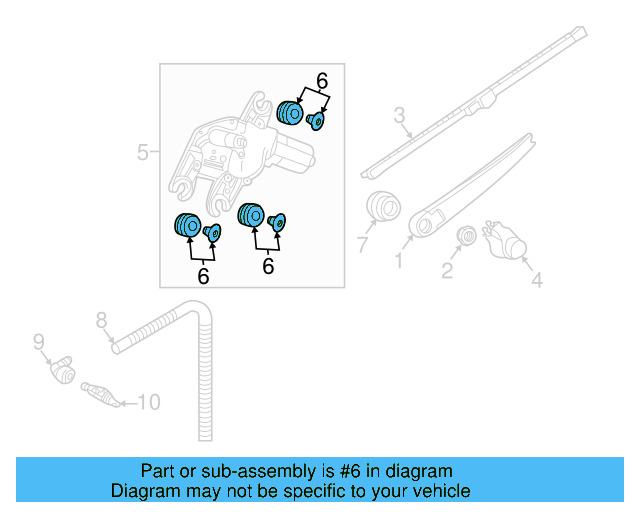 Wiper Motor Bushing Kit 3B9-998-754 - View 14