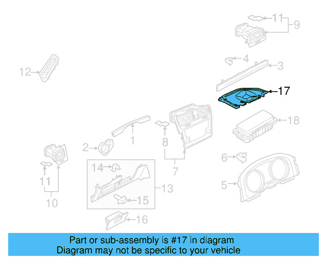 Side Cover Clip 1K0-867-388-A - View 172