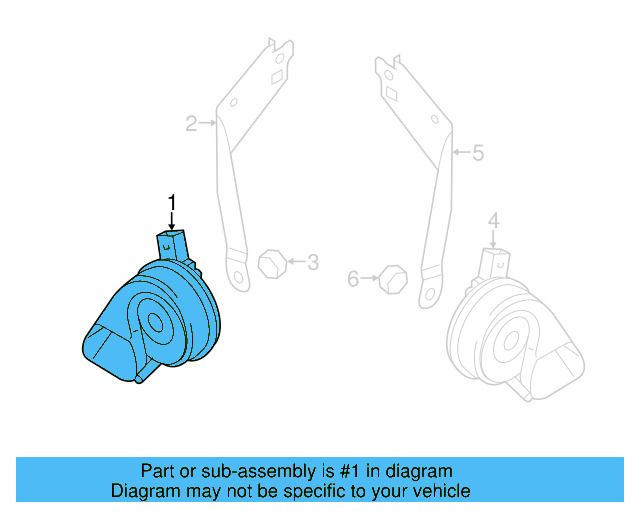 High Note Horn 7P6-951-223-A - View 4