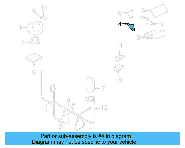 Driver Air Bag 1C0-880-201-Q-4EC - View 3