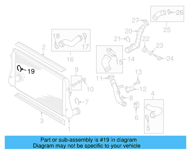 Pressure Hose Retainer Clip 1K0-145-769-D - View 8