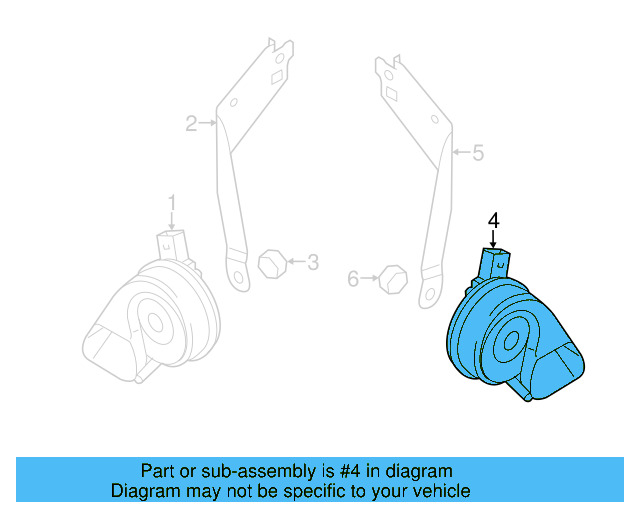 High Note Horn 7P6-951-223-A - View 5