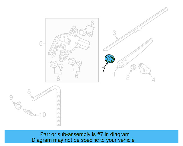 Wiper Arm Gasket 6Q6-955-758-A - View 39