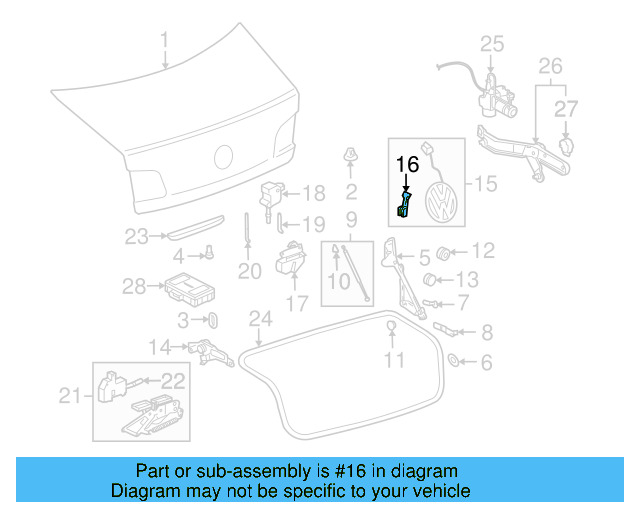 Rod Clip 3B0-827-637 - View 13