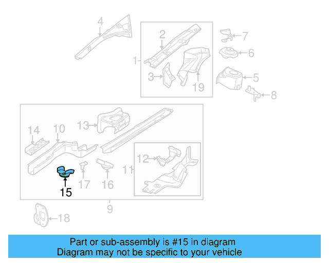Front Retainer 3C0-803-127 - View 3