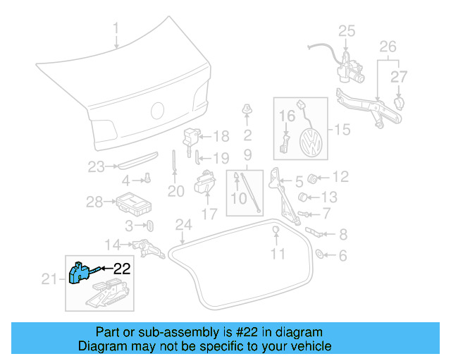 Pull Down Motor 3D0-959-781 - View 3
