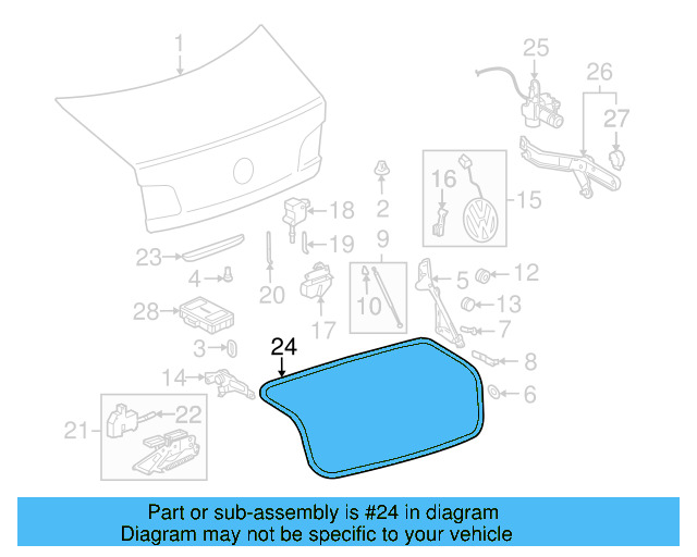 Weatherstrip 3D5-827-705 - View 4