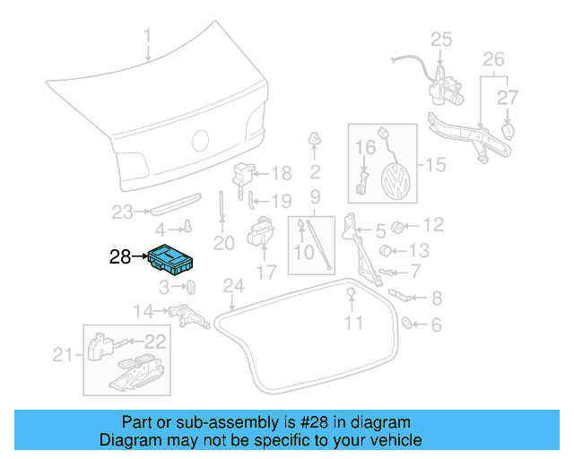 Control Module 3D0-909-610-G - View 3