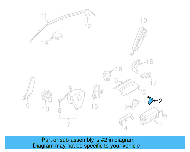 Passenger Air Bag Bracket 1K0-880-572-B - View 6