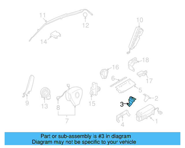 Passenger Air Bag Bracket 1K0-880-571-B - View 6