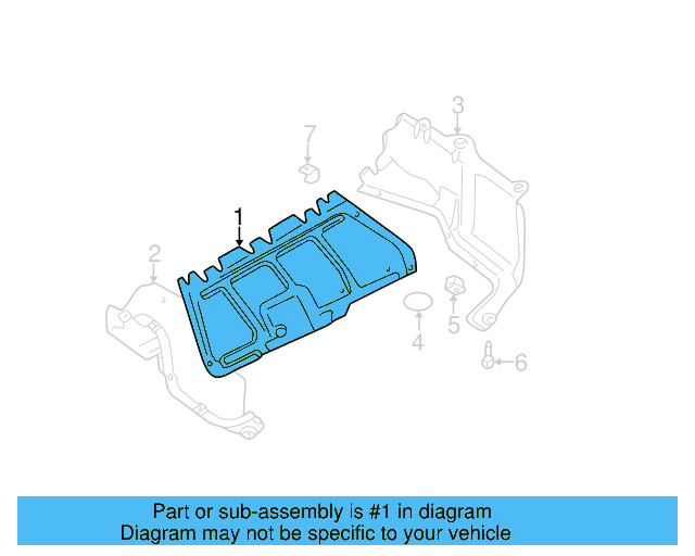 Center Shield 1J0-825-236-G