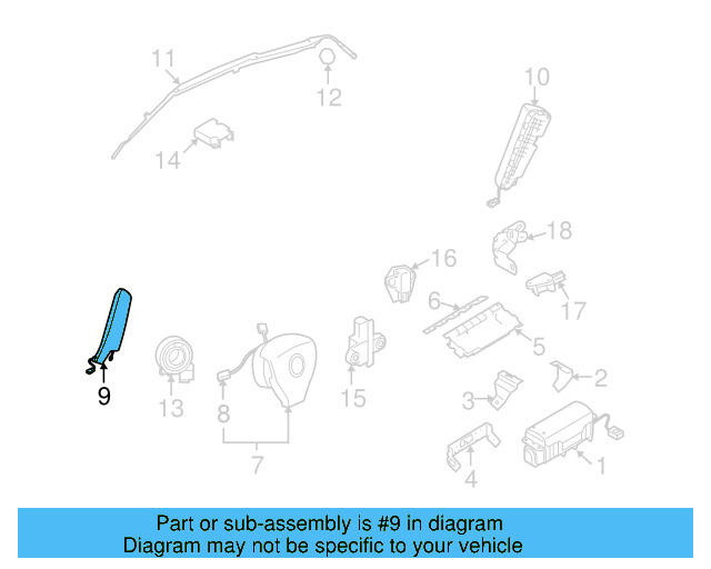 Side Impact Inflator Module 3C1-880-242-A