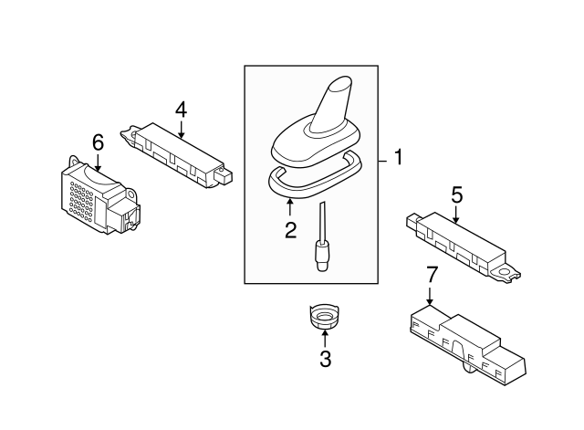 Radio Antenna Base Nut 1J0-035-437 - View 9