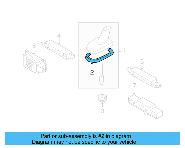 Radio Antenna Mast Gasket 3C0-035-349-A - View 24