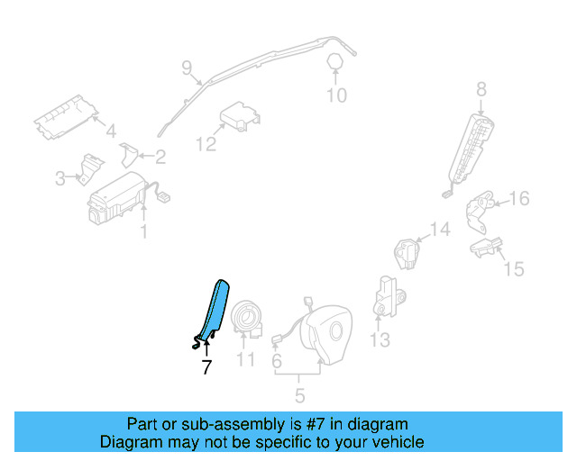 Side Impact Inflator Module 3C1-880-242-A - View 8