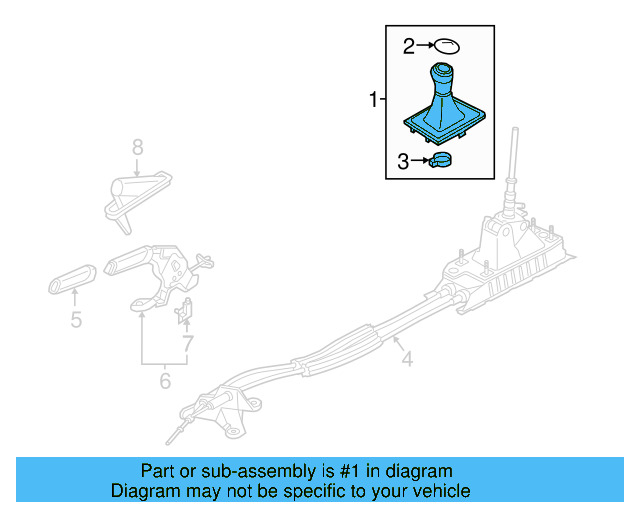 Shift Knob 5C7-711-113-C-CBR - View 2