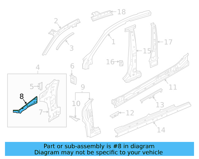 Apron Reinforced 3G8-809-148 - View 2