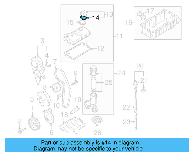 Filler Cap Gasket 06A-103-483-D - View 19