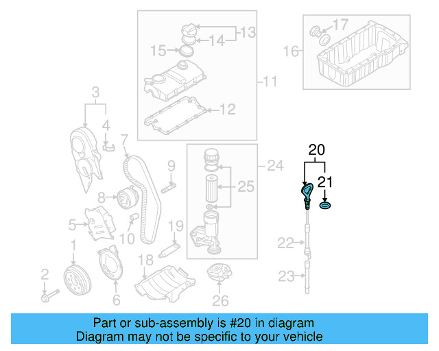 Dipstick 038-115-611-M - View 3