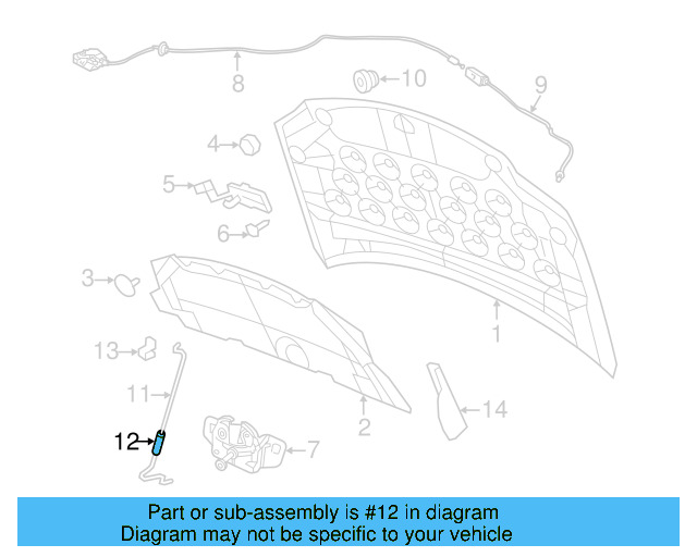 Support Rod Isolator 7B0-823-375 - View 3