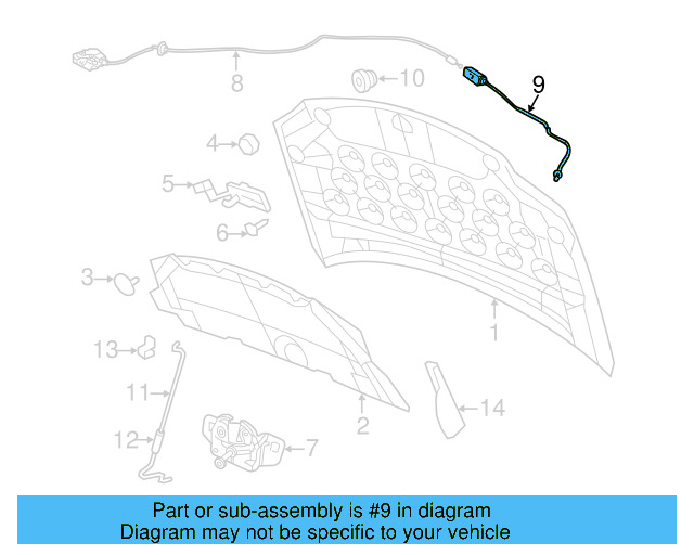Release Cable 7B0-823-531-C - View 3