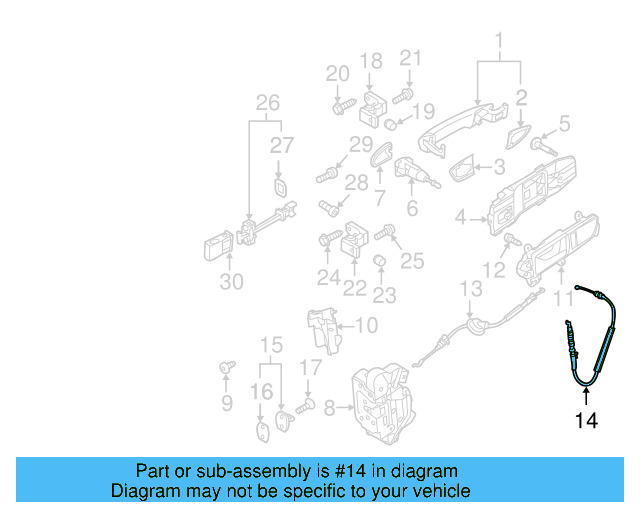 Release Cable 561-837-085-D - View 5