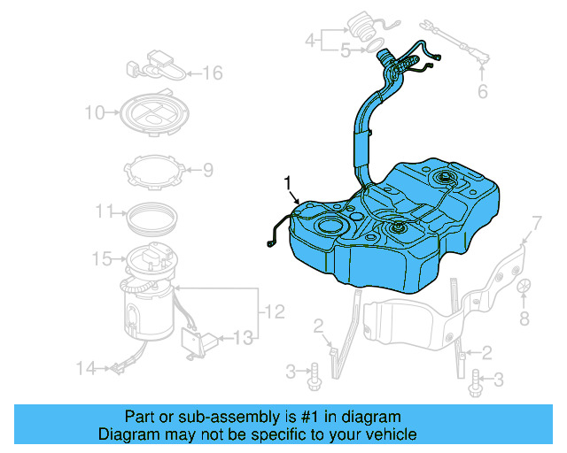 Fuel Tank 561-201-055-J - View 3