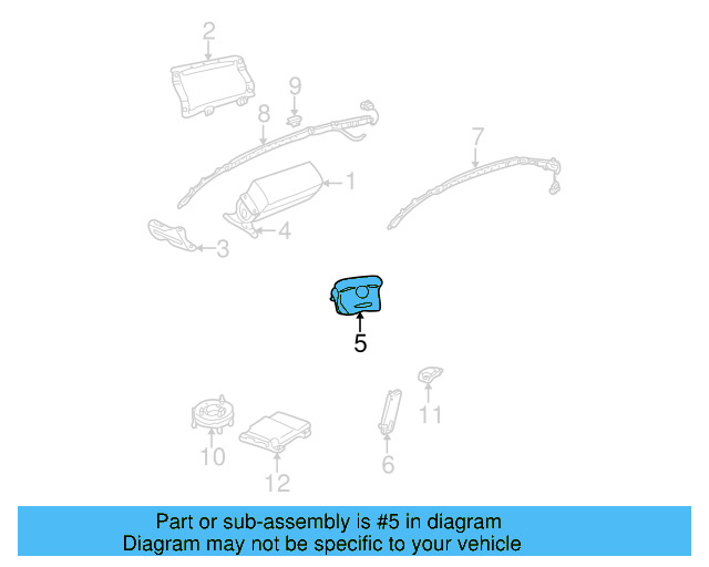 Driver Inflator Module 1J0-880-201-N-4EC - View 5
