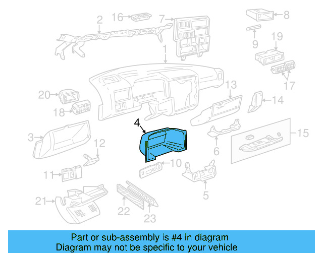 Compartment Trim 701-857-237-01C