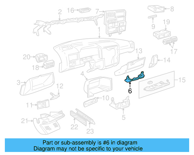 Compartment Trim 701-857-237-01C - View 6