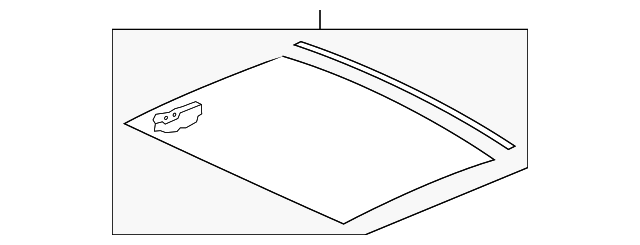 Sunroof Glass 3C8-877-051-A - View 2