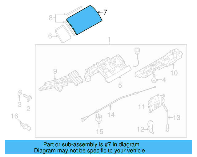Rear Cover (Unpainted) 1y0871393gru - View 2