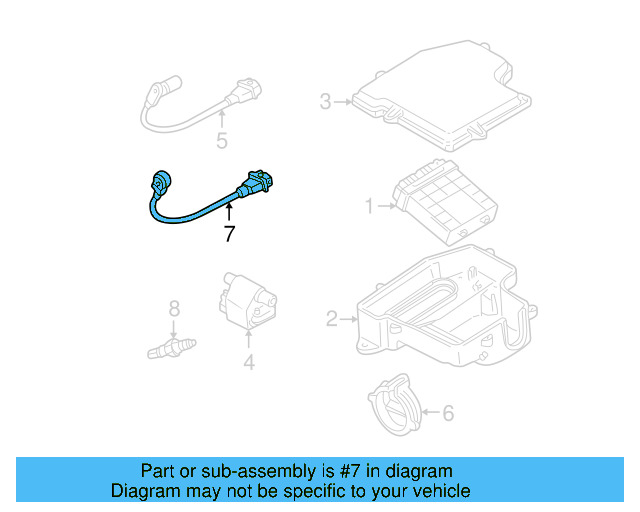 Crankshaft Position Sensor 07D-906-433-A - View 4