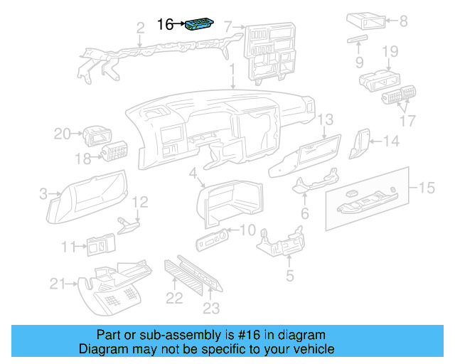 Air Outlet 701-819-071-E91